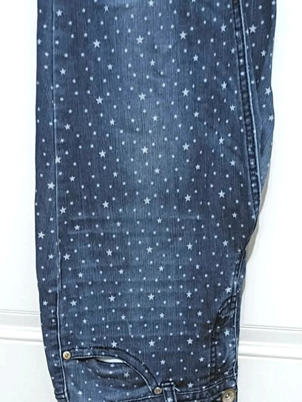 Justice Premium Jeans with star print, Girls Plus size 16 1/2